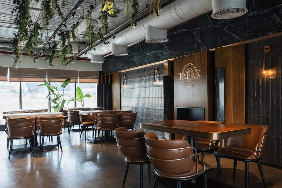 Interior design of Tabak cafe in Cairo, Egypt